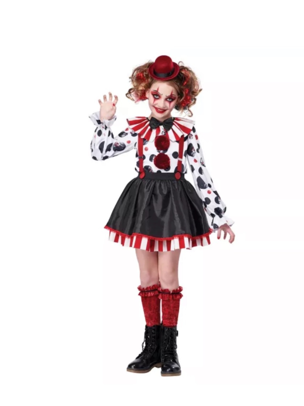 SPIRIT Sinister Clown Costume kids size medium